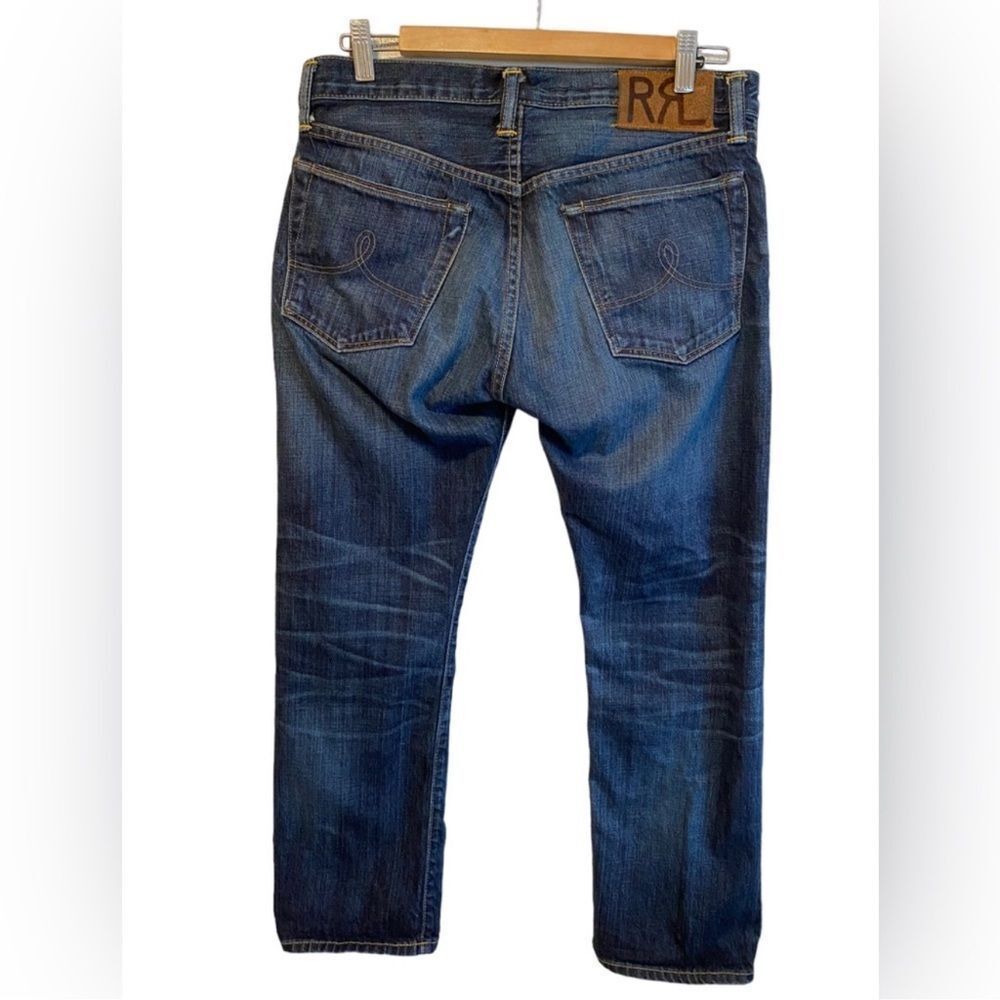 RRL Double RL Stillwater Indigo Wash Boy Fit Jeans - Picture 10 of 16